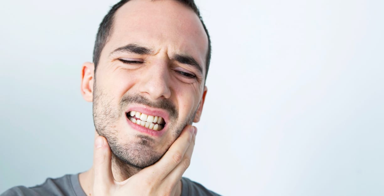 man with bruxism